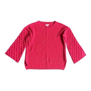 Umgee | Watermelon Knit Sweater With Bell Sleeves